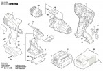Bosch 3 601 H66 002 Bs 14-A Compact Cordless Drill Driver 14.4 V / Eu Spare Parts